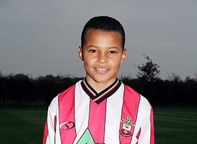 The player pictured above began his footballing journey Southampton academy