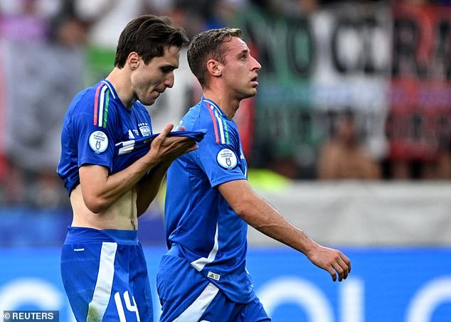 Chiesa struggled at Euro 2024 as Italy crashed out in the last-16 stage against Switzerland