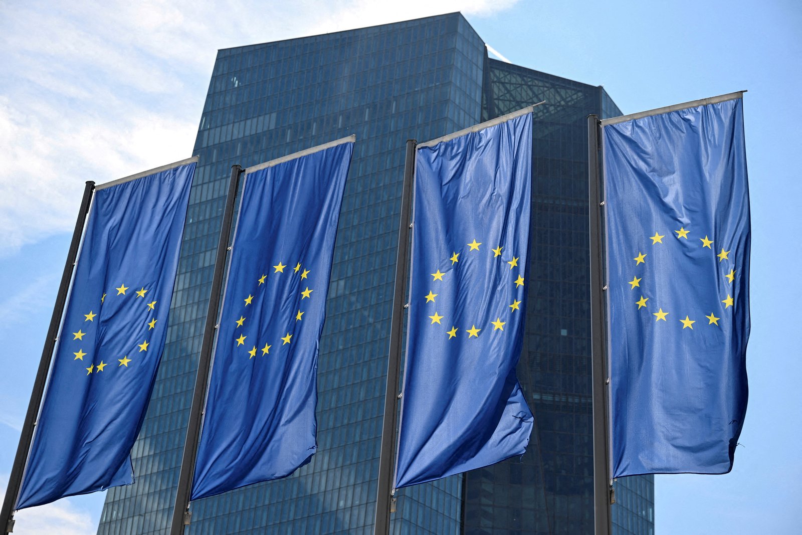 A view of European Central Bank (ECB) headquarters in Frankfurt