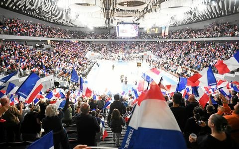 Belle ambiance à l’Arena pour la rencontre entre la France et la Belgique.