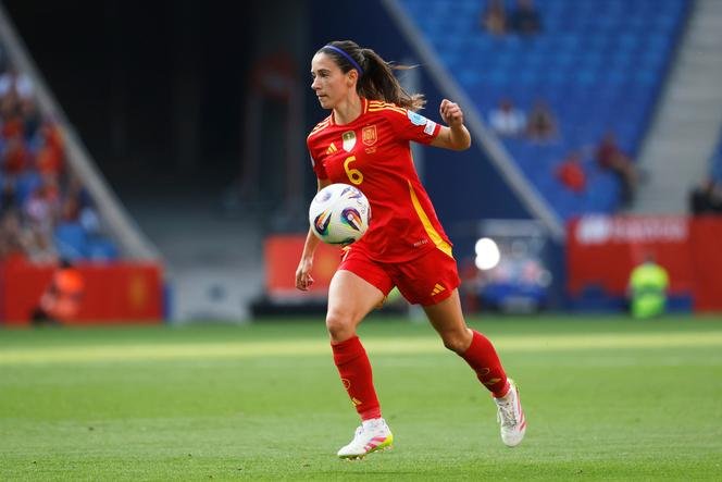 La joueuse espagnole Aitana Bonmati lors d’un match de Ligue des nations entre l’Espagne et l’Angleterre, le 3 juin 2025, à Barcelone.