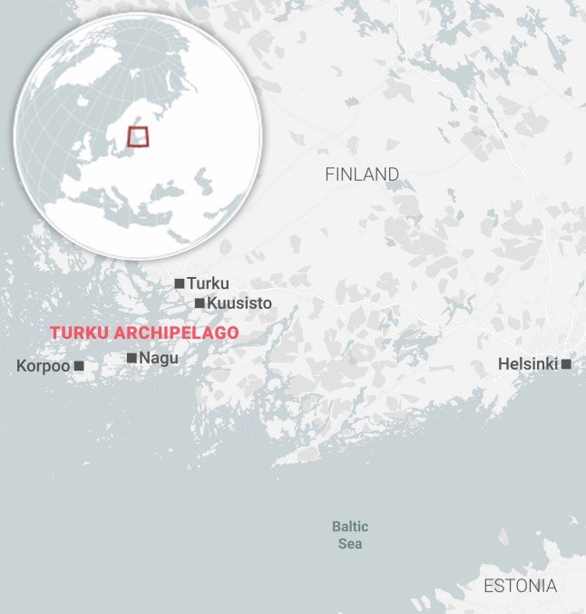 Turku Archipelago map