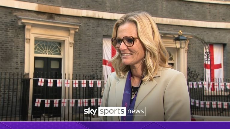 Victorious England manager Sarina Wiegman reflected on a 'very special' day after the Lionesses visited Downing Street following their Euro 2025 triumph.