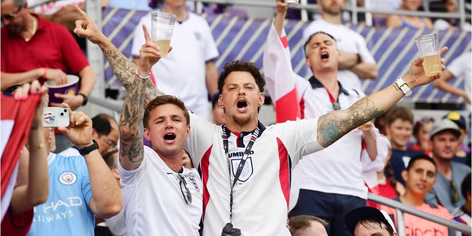 England fans before 2026 World Cup