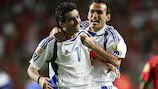 Greece captain Theodoros Zagorakis was named UEFA Player of the Tournament in 2004 Greece captain Theodoros Zagorakis was named UEFA Player of the Tournament in 2004
